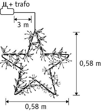 Éclairage De Noël En Forme De étoile 6 Éclairage De Noël En Forme De étoile – Image 4