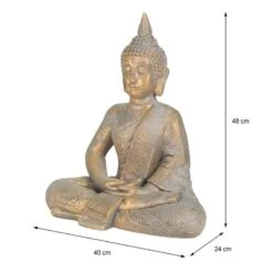 Figure De Bouddha 40x24x48 Cm Bronze -Komar Boutique 0fd59b6db7664b89a3295c2179fb3fc8