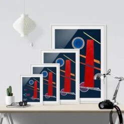 Impression D’art Rouge Puissant II -Komar Boutique 1000202841 200211 11314601786 DETAILS P000000001000202841