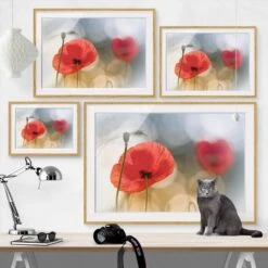 Tableau Déco Coquelicots Le Matin IV -Komar Boutique 1000203066 200211 11320303013 DETAILS P000000001000203066