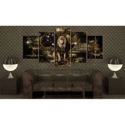 Tableau Déco Golden Lion (5 élém.) -Komar Boutique 1000240906 210219 17285600298 MOOD DETAILS P000000001000240906 mood