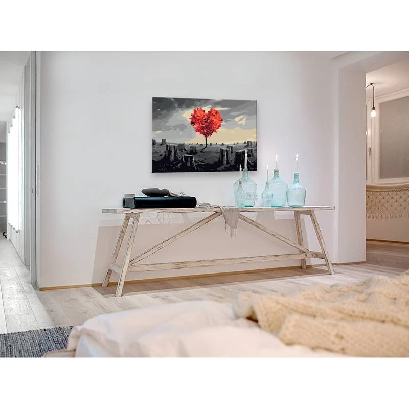 Peinture Par Numéro - Arbre En Cœur I 4 Peinture Par Numéro - Arbre En Cœur I – Image 2