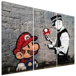 Tableau Déco Super Mario Mushroom Cop