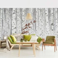 Papier Peint Intissé Bouleaux En Automne -Komar Boutique 1000293505 210920 07584500303 MOOD DETAILS P000000001000293505 mood