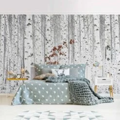Papier Peint Intissé Bouleaux En Automne -Komar Boutique 1000293505 210920 07584500304 MOOD DETAILS P000000001000293505 mood