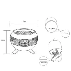 Lampe Solaire Kisaura I -Komar Boutique 1000294685 210929 06250700653 SKETCH DETAILS P000000001000294685 sketch