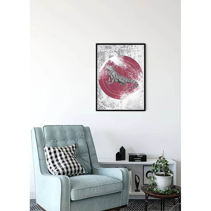 Komar Tableau Déco Iguana Circle 7 Komar Tableau Déco Iguana Circle – Image 5