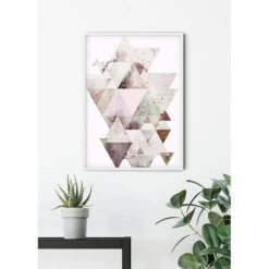 Komar Tableau Déco Triangles Red -Komar Boutique 1000297771 211005 11160000760 MOOD DETAILS P000000001000297771 mood