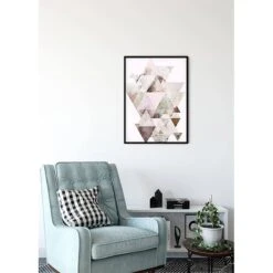 Komar Tableau Déco Triangles Red -Komar Boutique 1000297771 211005 11160000764 MOOD DETAILS P000000001000297771 mood