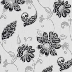 Boutique Papier Peint Intissé Juliet Onyx