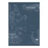 Komar Tableau Déco Star Wars Blueprint Falcon -Komar Boutique 1000325941 220125 1504250010 IMAGE P000000001000325941