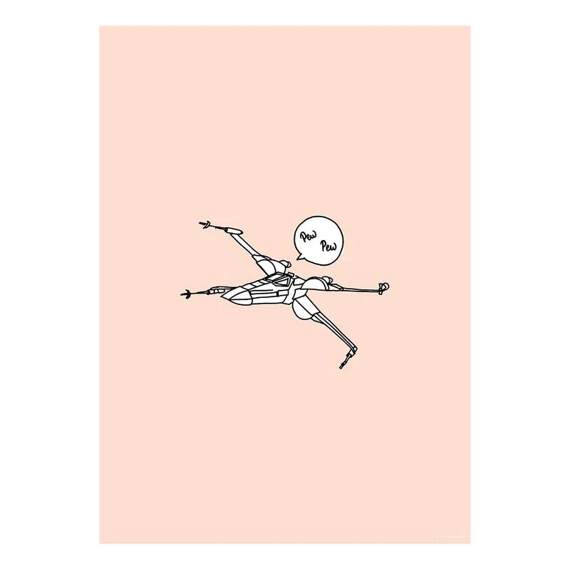 Komar Tableau Déco Star Wars Pew Pew 3 Komar Tableau Déco Star Wars Pew Pew