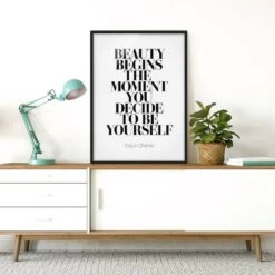 Tableau Déco Be Yourself, Coco Chanel -Komar Boutique 1000326301 220119 08234400664 MOOD DETAILS P000000001000326301 mood