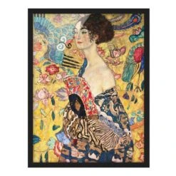 Tableau Déco Klimt Dame à L’éventail