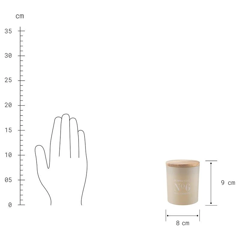 Bougie Parfumée Vanilla HOME& SOUL 10 Bougie Parfumée Vanilla HOME& SOUL – Image 8