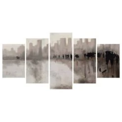 Tableaux Déco City In The Rain (5 élém.) 9 Tableaux Déco City In The Rain (5 élém.) -Komar Boutique 1000348467 220609 031 DETAILS P000000001000348467