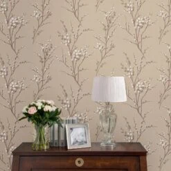 Laura Ashley Papier Peint Intissé Pussy Willow -Komar Boutique 1000349458 220617 020 MOOD DETAILS P000000001000349458 mood