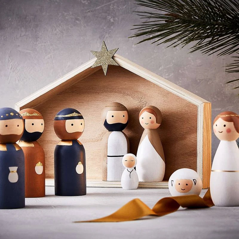 Crèche Avec Personnages X-MAS - 9 élém. 4 Crèche Avec Personnages X-MAS - 9 élém. – Image 2