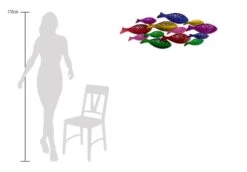 Sculpture Murale Métal Rainbowfish -Komar Boutique 1777d2bb310343d98ad559101203d522