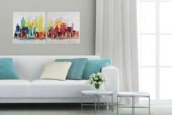 Tableau Peint à La Main City Of Lights -Komar Boutique 1d0c262f0d9f4c30847881c81f728673