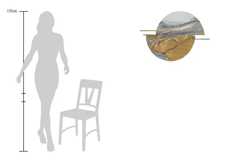 Sculpture Murale Métal Milieu Doré 9 Sculpture Murale Métal Milieu Doré – Image 7