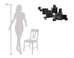 Sculpture Murale Métal Sous Tension -Komar Boutique 20523ec5006244e7b93653b77582adb1