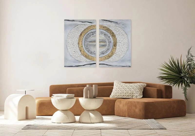 Tableau Peint à La Main Charming Duo 5 Tableau Peint à La Main Charming Duo – Image 3