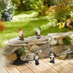 Lot De 4 Nains De Jardin Musiciens -Komar Boutique 306558a5c08e42ad93f9590f2f0eb71d