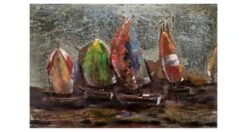 Tableau Métallique 3D Around The World