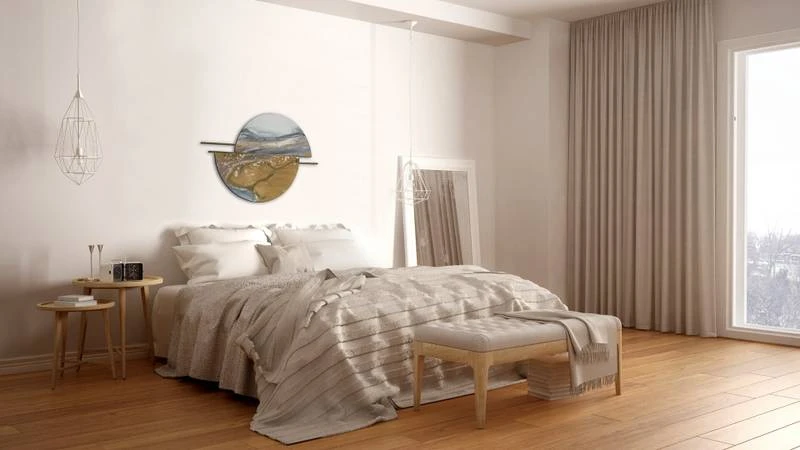 Sculpture Murale Métal Milieu Doré 5 Sculpture Murale Métal Milieu Doré – Image 3