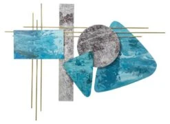 Sculpture Murale Métal Land And Sea