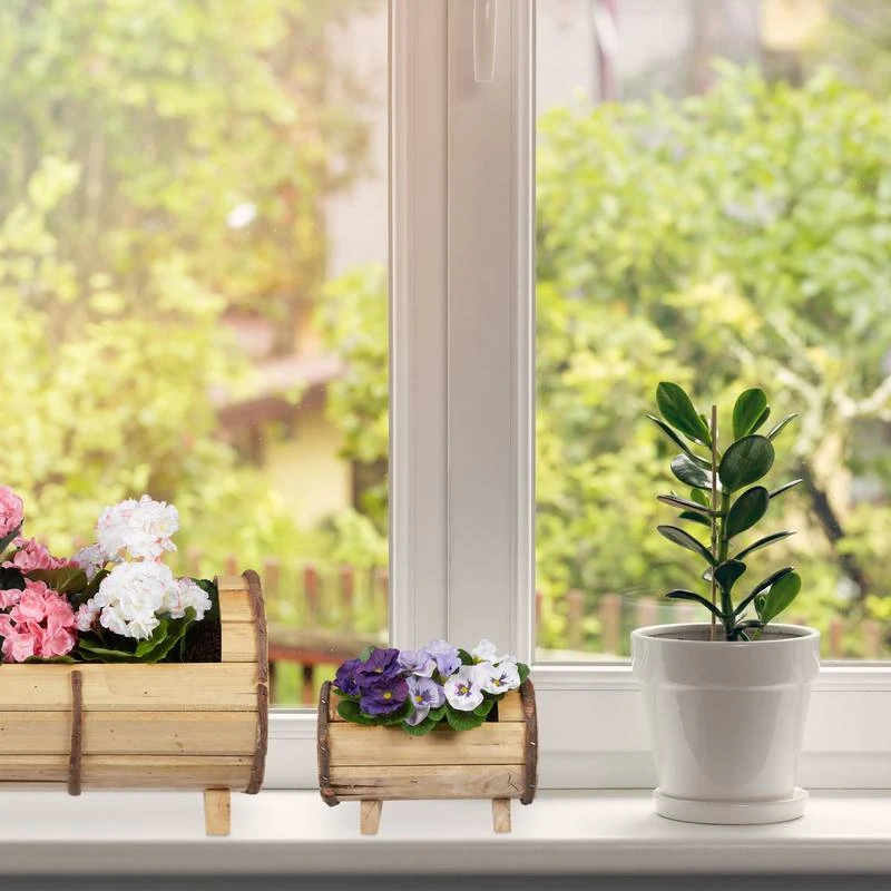 Jardinières En Bois En Lot De 3 6 Jardinières En Bois En Lot De 3 – Image 4