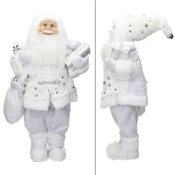 Figurine De Père Noël 24x14x47cm Blanc -Komar Boutique 42229073a66d4f3b831b3090df645229