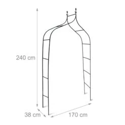 3x Arches à Rosiers En Métal Avec Boules -Komar Boutique 543ff613c73540388844ca4edbd2f1b6