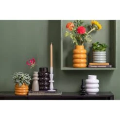 PRESENT TIME Vase Déco Bobbly Glazed - Ocre -Komar Boutique 55c4fe2d6f28463ebcbb06f7d213de13