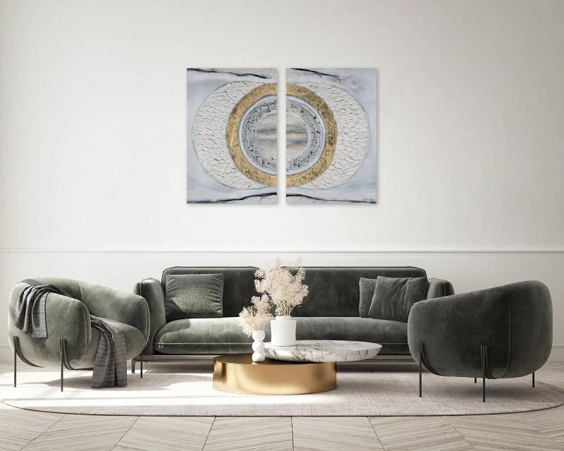 Tableau Peint à La Main Charming Duo 6 Tableau Peint à La Main Charming Duo – Image 4