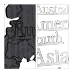 Carte Monde En Bois Avec 5 Horloges -Komar Boutique 575cd50ece584b72ac5bdeab73dc42ec