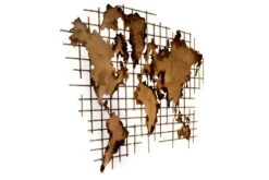 Sculpture Murale Métal Golden World -Komar Boutique 590e7b0d45174fc9817d90df758e76c2
