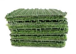 Lot De 10 Dalles De Gazon 30x30 Cm Vert