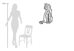 Sculpture Murale Métal On Light Paws -Komar Boutique 60fd370dd018498abca900e872435430