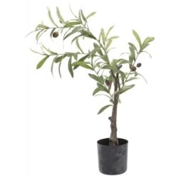 Olivier Artificiel En Pot 85 Cm