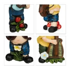 Lot De 4 Nains De Jardin Musiciens -Komar Boutique 79aa3b07fef44bb1b59c71adcd703564