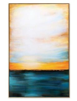 Tableau Peint Meditation On The Beach