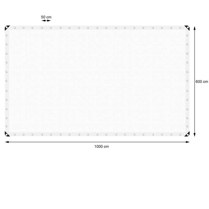 Bâche Avec Oillets 6x10 M 260g/m² Bleu 14 Bâche Avec Oillets 6x10 M 260g/m² Bleu – Image 12