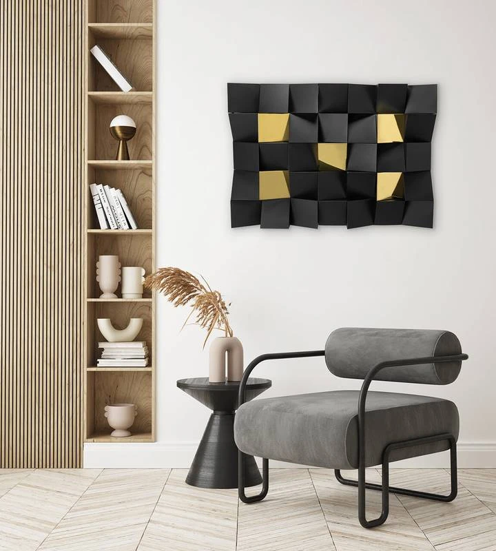 Sculpture Murale Métal Bright Night 4 Sculpture Murale Métal Bright Night – Image 2