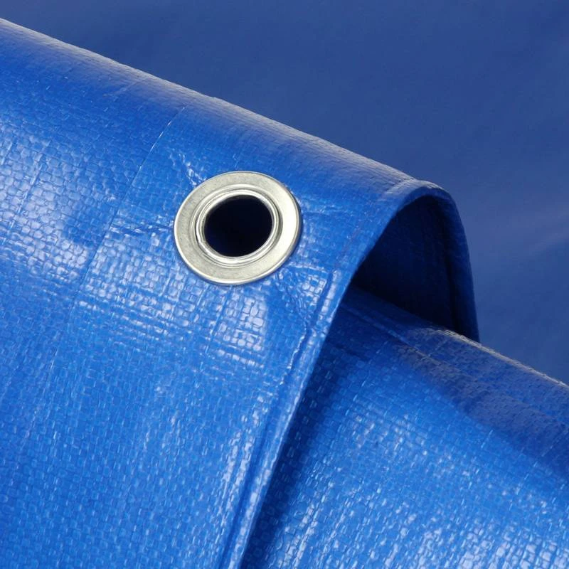 Bâche Avec Oillets 6x10 M 260g/m² Bleu 5 Bâche Avec Oillets 6x10 M 260g/m² Bleu – Image 3