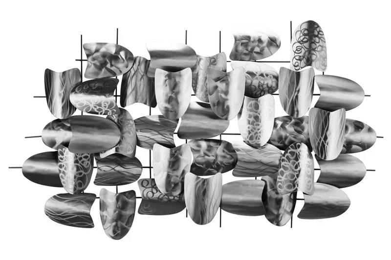 Sculpture Murale Métal Argent Armour 3 Sculpture Murale Métal Argent Armour