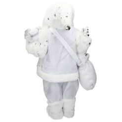 Figurine De Père Noël 24x14x47cm Blanc -Komar Boutique a7d91309901d4221ad80204069a8d540