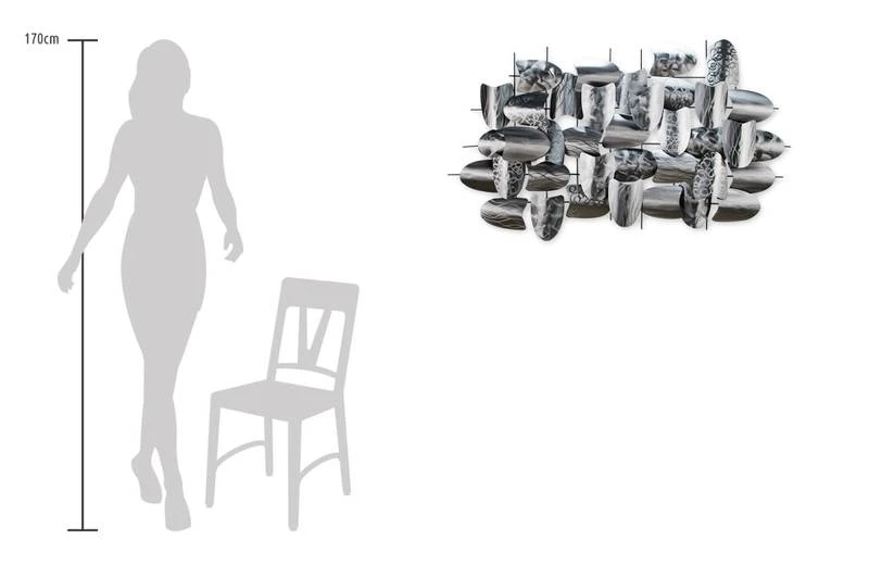 Sculpture Murale Métal Argent Armour 11 Sculpture Murale Métal Argent Armour – Image 9