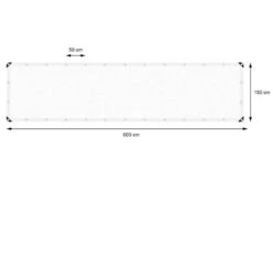 Bâche Avec Oeillets 1,5x6m Blanc -Komar Boutique c2ff7edeaeea4ed0874c677b40afa874